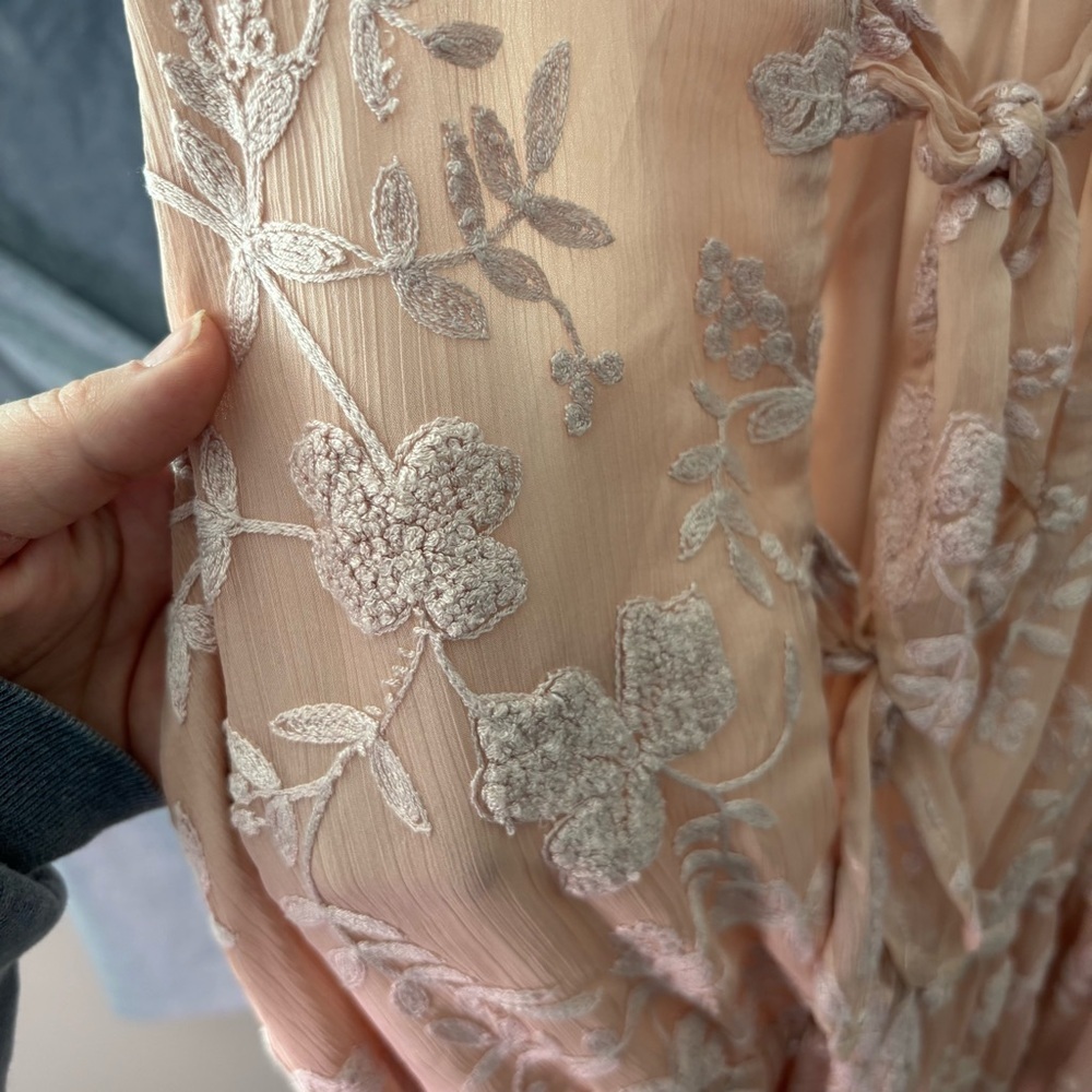 Anthropologie pink lace valentines dress size medium - Picture 6 of 9